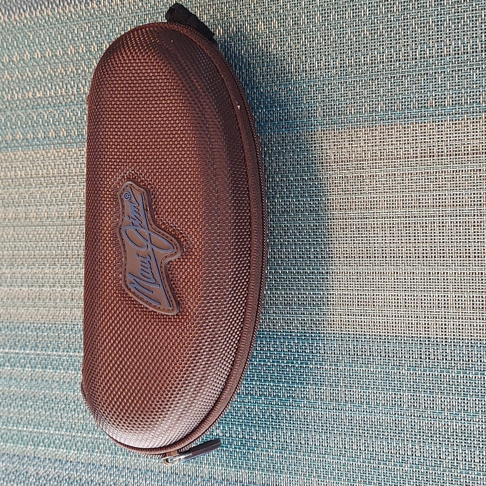 Maui Jim Semi-Hard Sunglasses Case Zip w/caribiner attached - LIKE NEW!